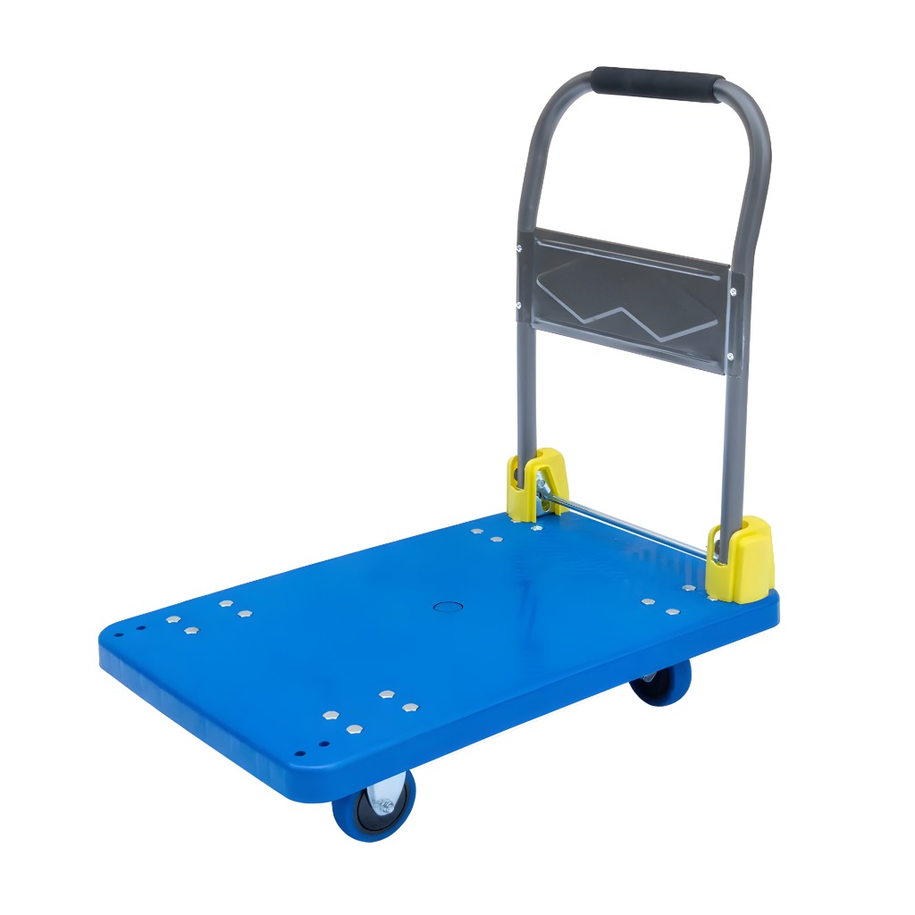 РНС 200 - Тележка платформ. со складной ручкой (нагрузка 200 кг, 100 мм, 500х700 мм, платформа - пластик)