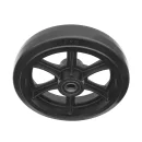 DL95 (K) - Большегрузное колесо без кронштейна 300мм (черная резина, двойной шарикоподш.)