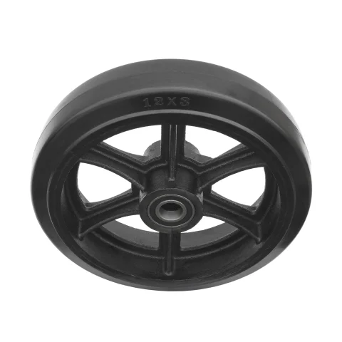 DL95 (K) - Большегрузное колесо без кронштейна 300мм (черная резина, двойной шарикоподш.)