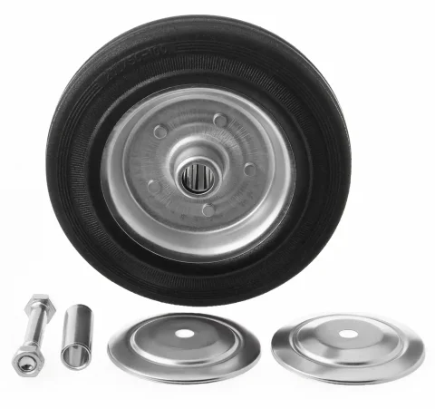 C 80 - Промышленное колесо без крепления 200 мм (черн. рез., роликоподш.)