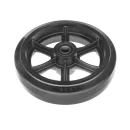 DL95 (K) - Большегрузное колесо без кронштейна 300мм (черная резина, двойной шарикоподш.)