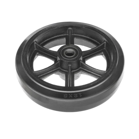 DL95 (K) - Большегрузное колесо без кронштейна 300мм (черная резина, двойной шарикоподш.)